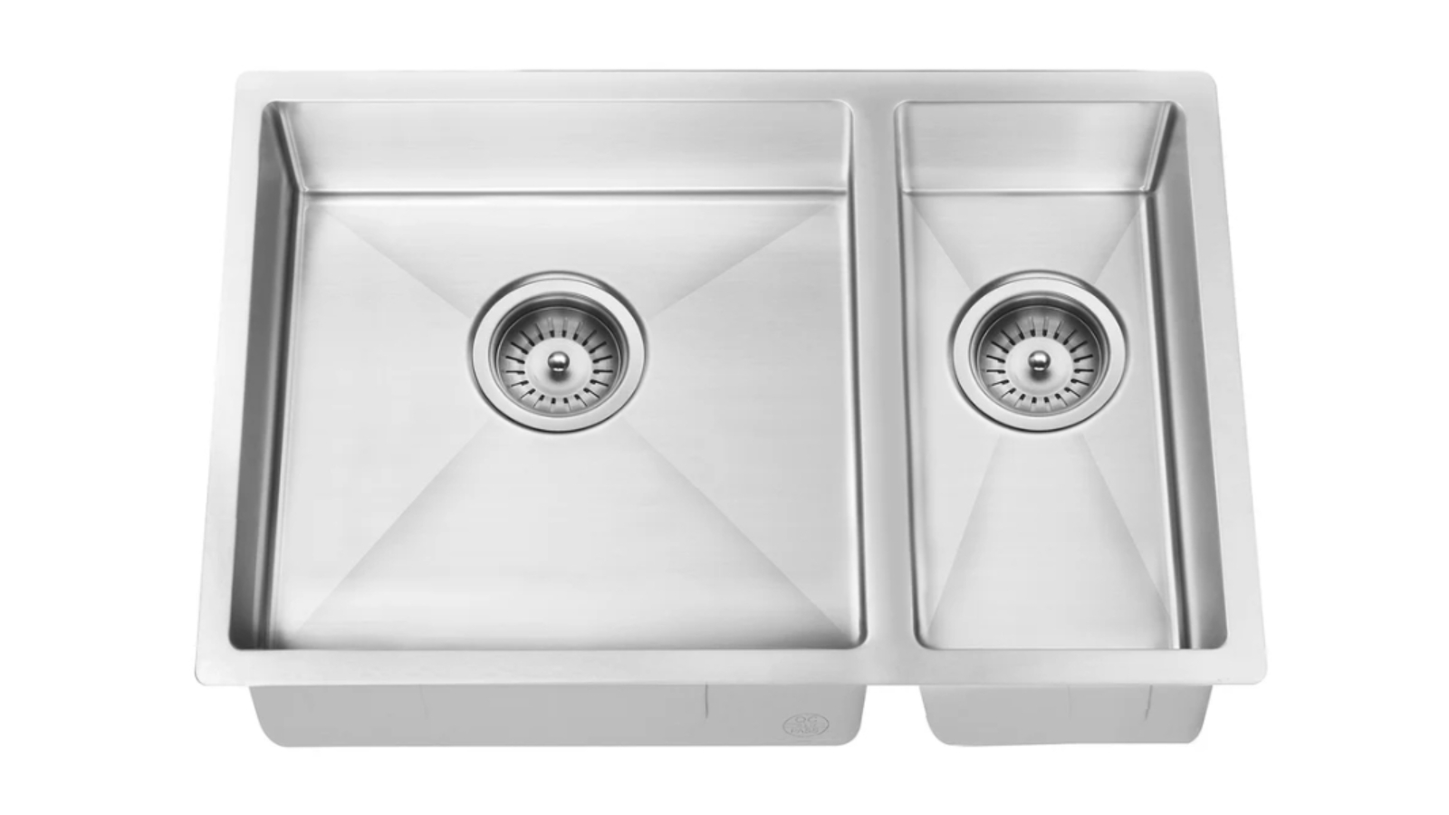 Meir Lavello 1 and 1/2 Bowl 670x440mm Kitchen Sink - Brushed Nickel
