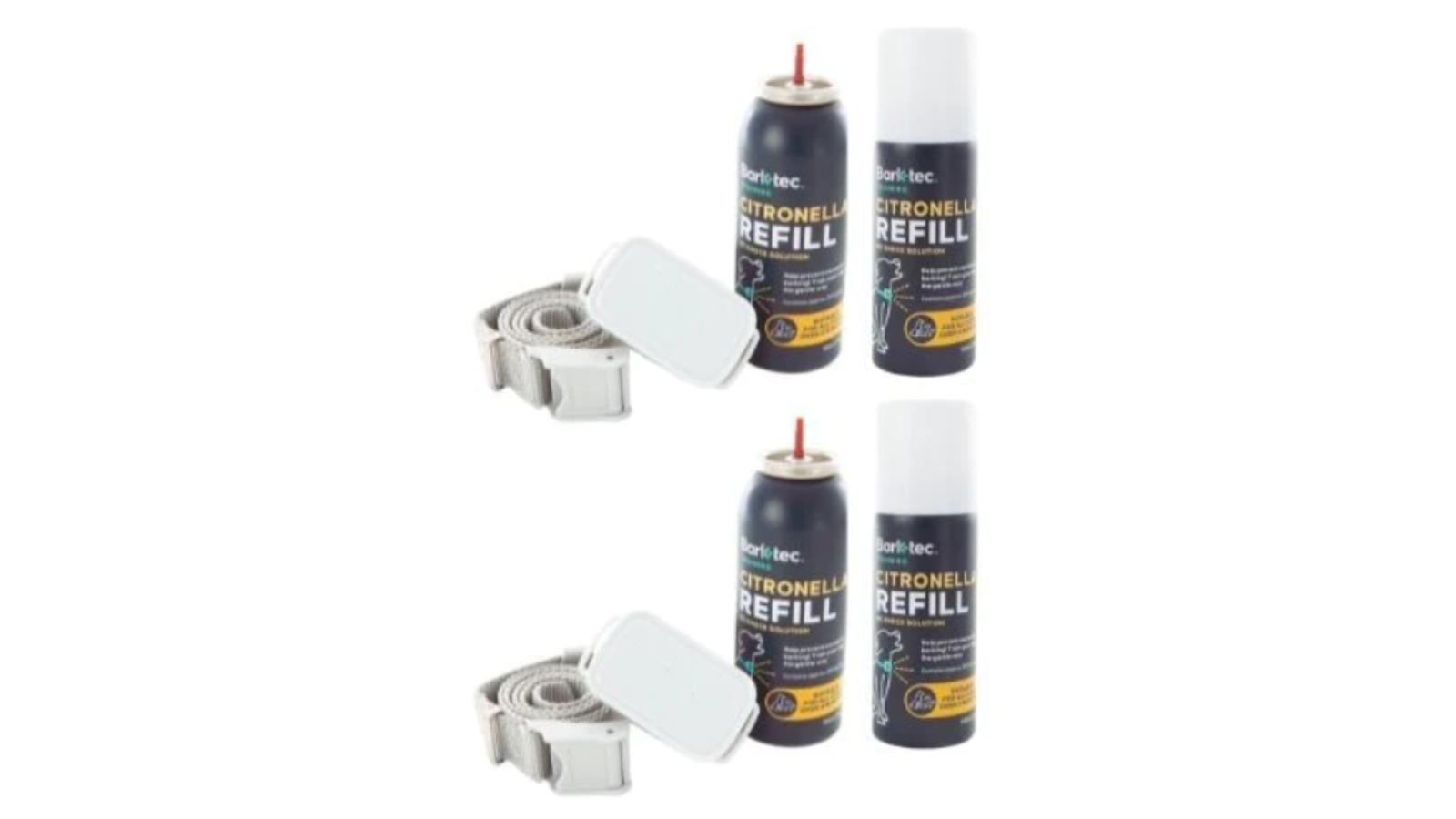 Barktec Rechargeable Citronella Spray Collar for 2 dogs