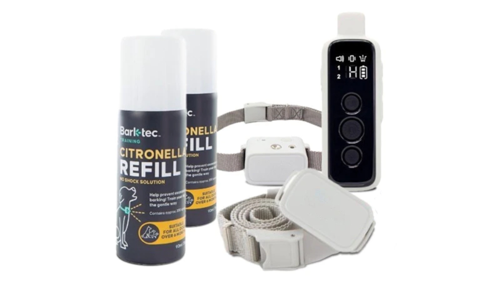 Barktec Ultimate Citronella Spray Collar and Training Collar Bundle