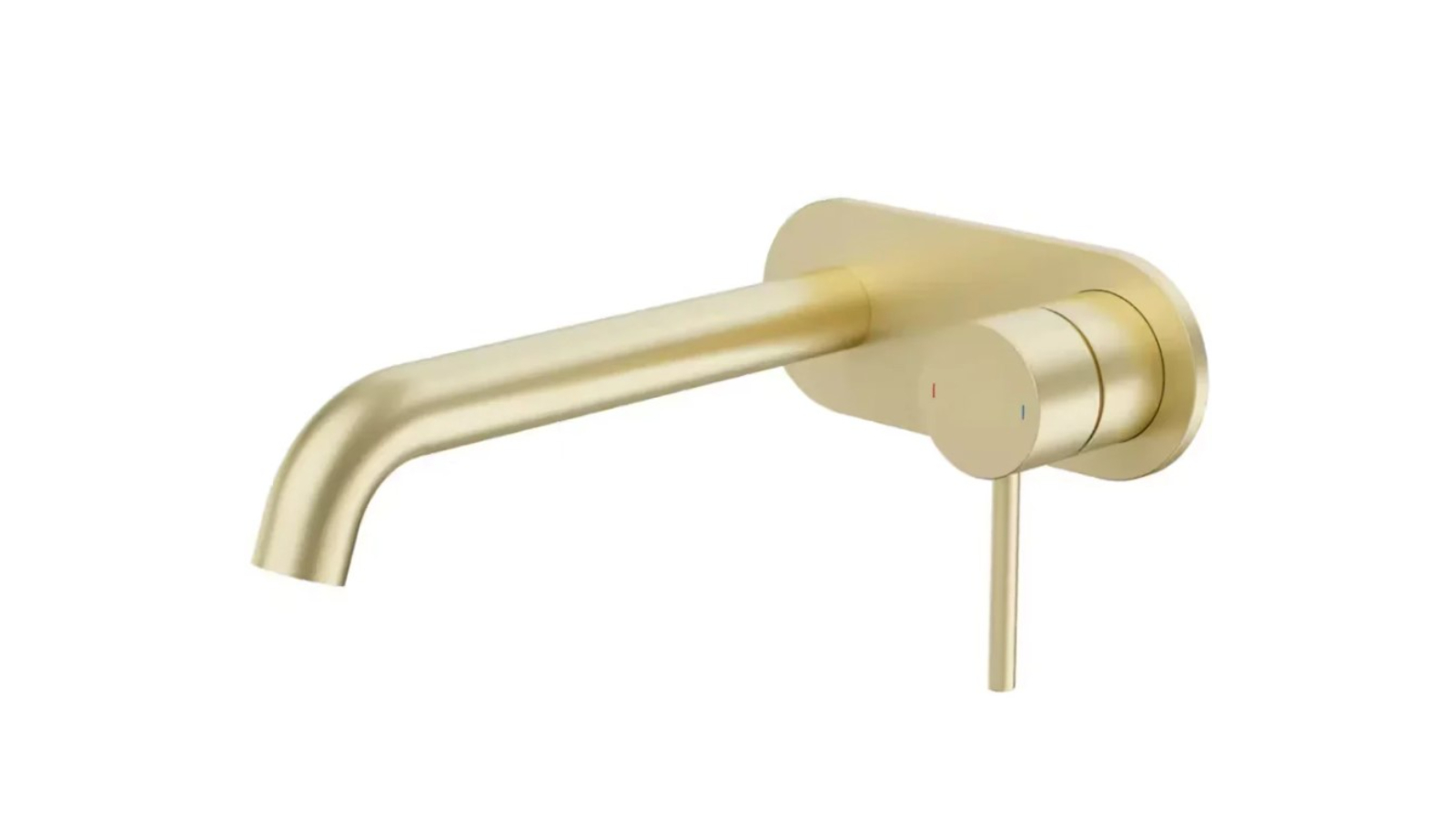 Caroma Liano II  210mm Wall Basin/Bath Trim Kit Round Cover - Brushed Brass