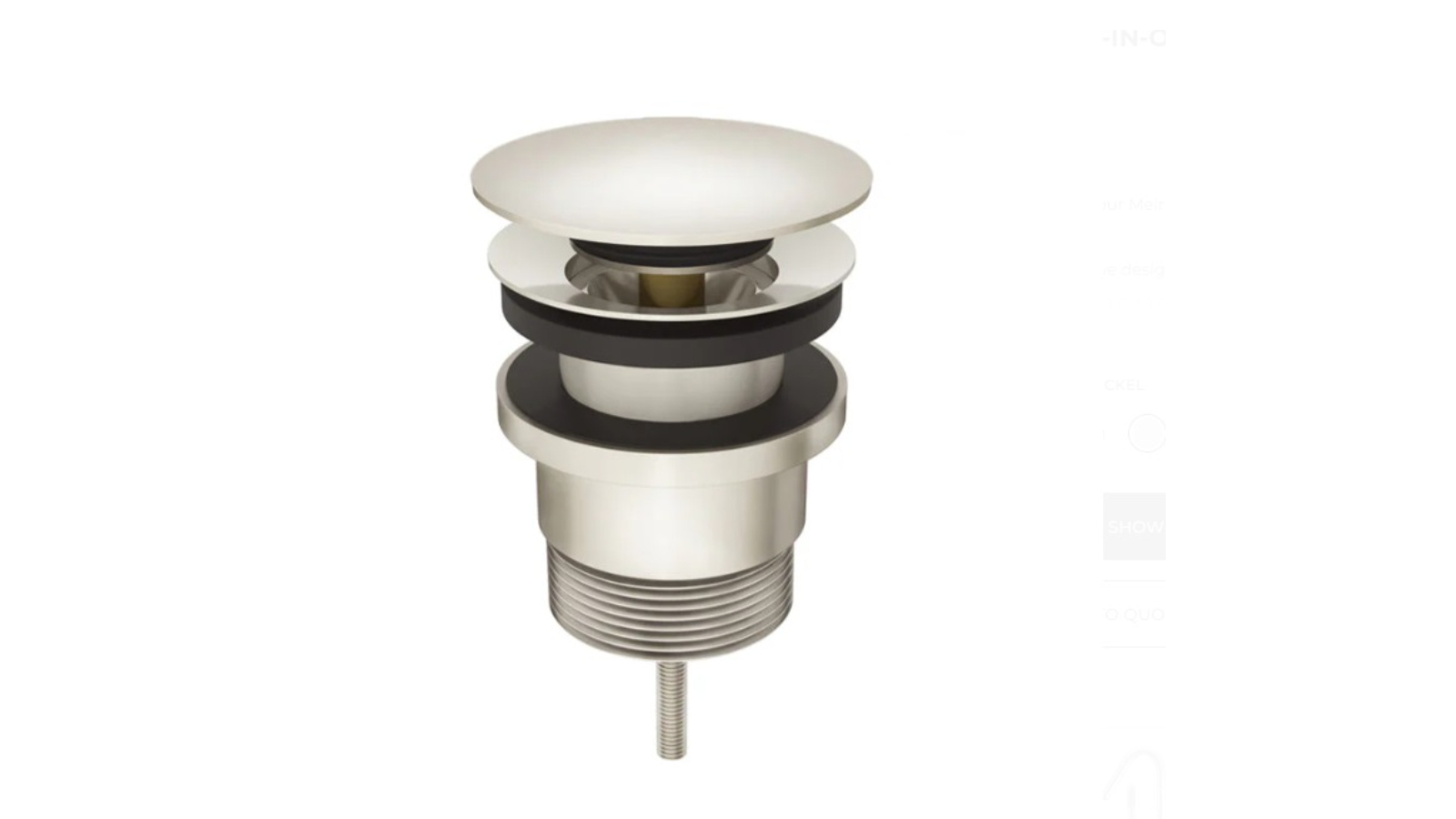 Meir Universal All-in-One Pop Up Waste Basin and Bath - Brushed Nickel