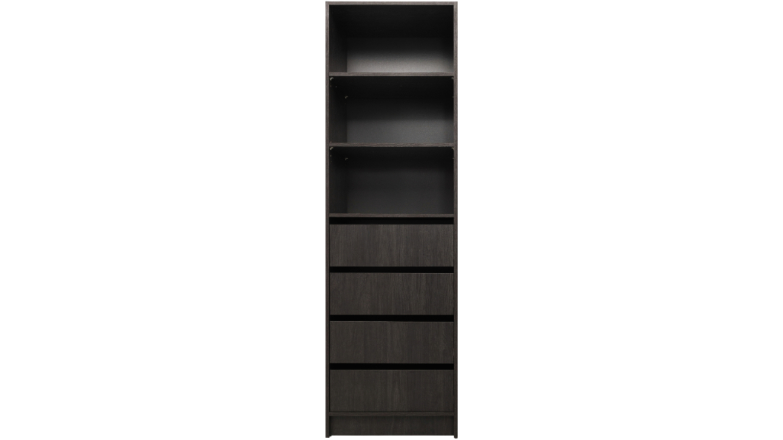 European Cabinetry 3-Shelf/4-Drawer Classic Malmo Walk-in Wardrobe - Nordic Ash