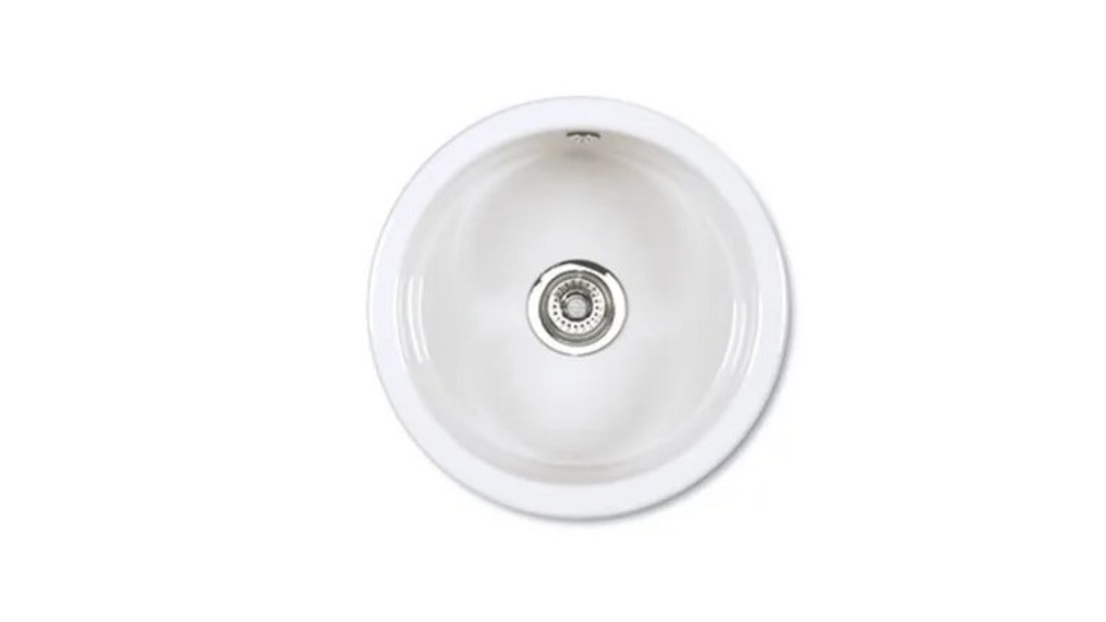 Shaws Round Sink - White
