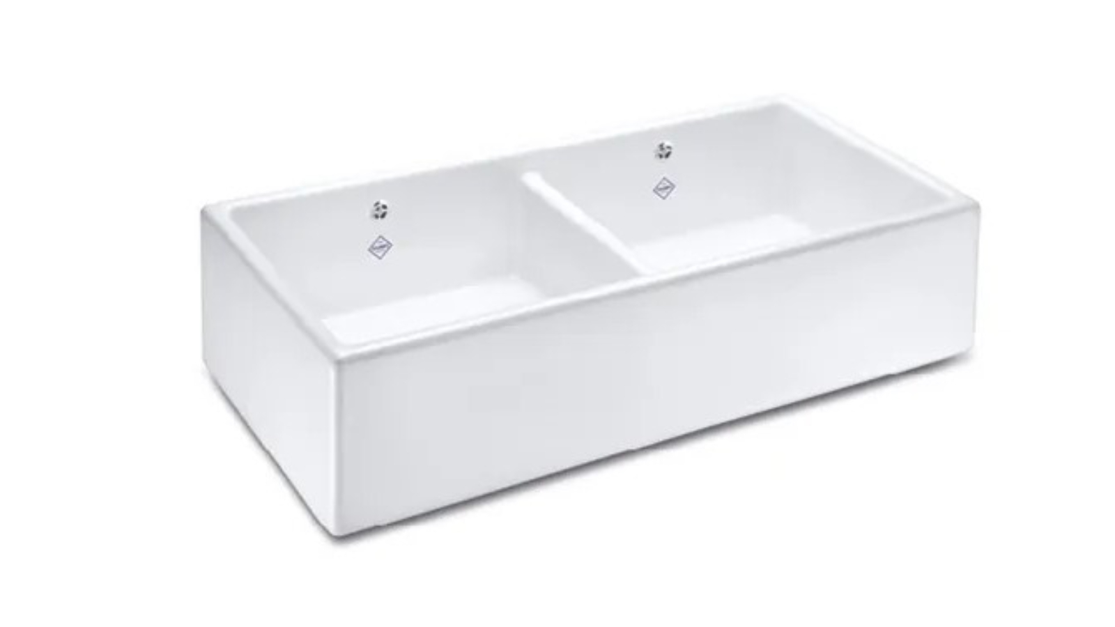Shaws Shaker Double 800 Sink - White