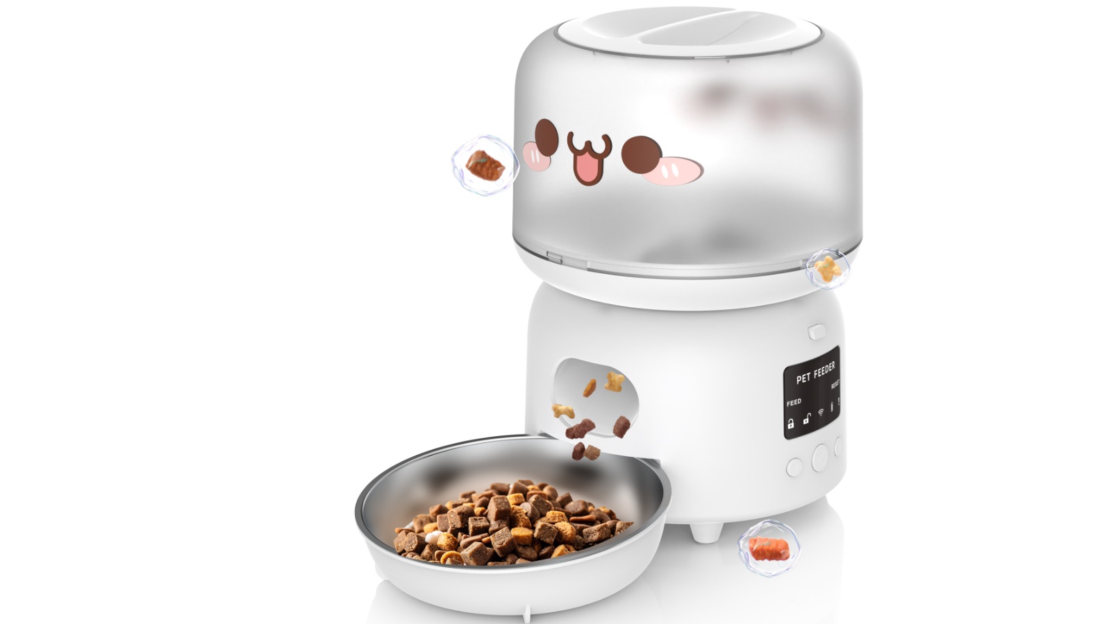 Advwin Wi-Fi App Remote Control Pet Smart Feeding Food Dispenser - 3 ...