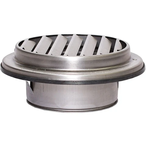 Sirius 15cm Round Lourve Grill Vent with Adjustable Curved Blades