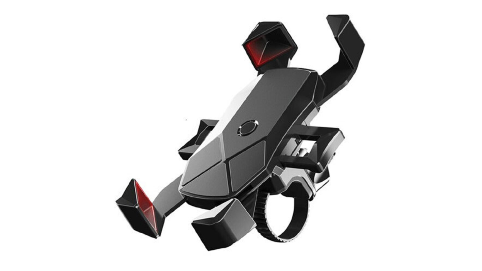 Sansai Plastic Mount Bike Handlebar Cradle Stand for Mobile Phone - Black