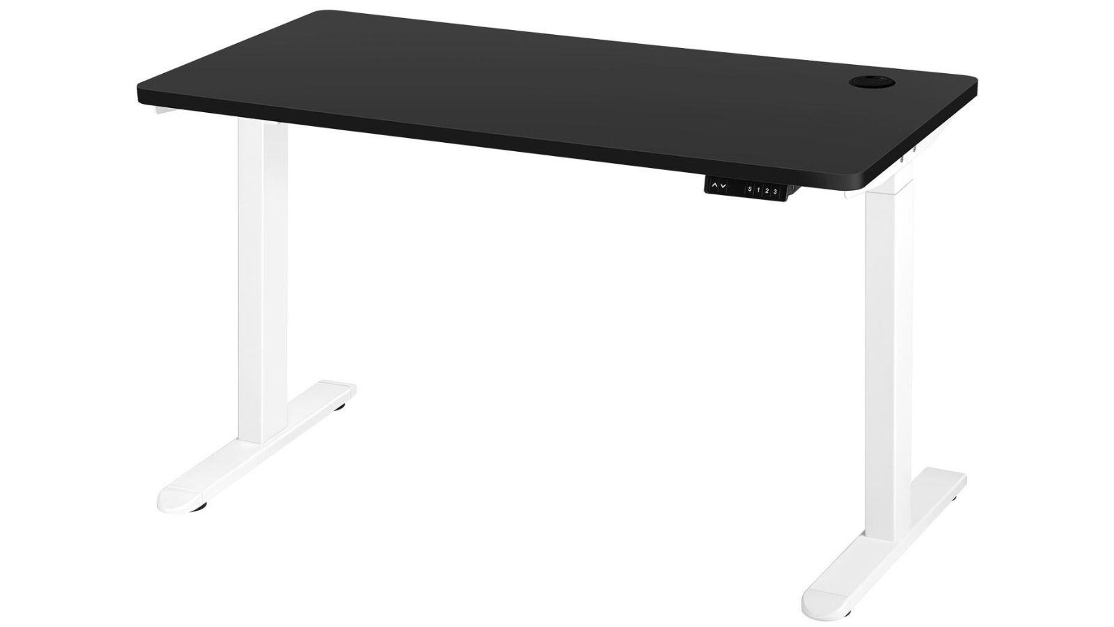 Oikiture Electric Dual Motor Height Adjustable 1.2cm Standing Desk - Black