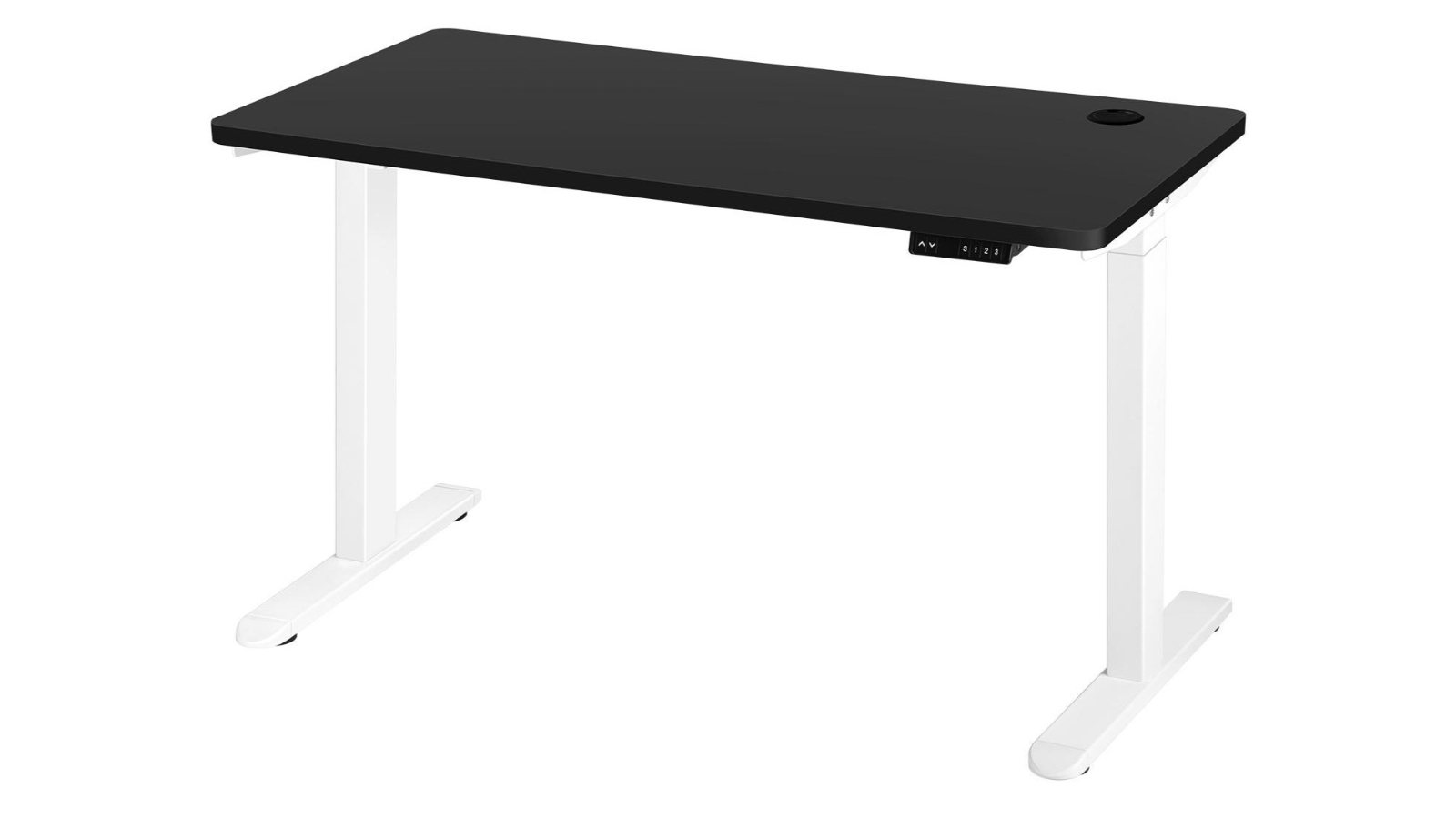 Oikiture Electric Dual Motor Height Adjustable 140cm Standing Desk - Black