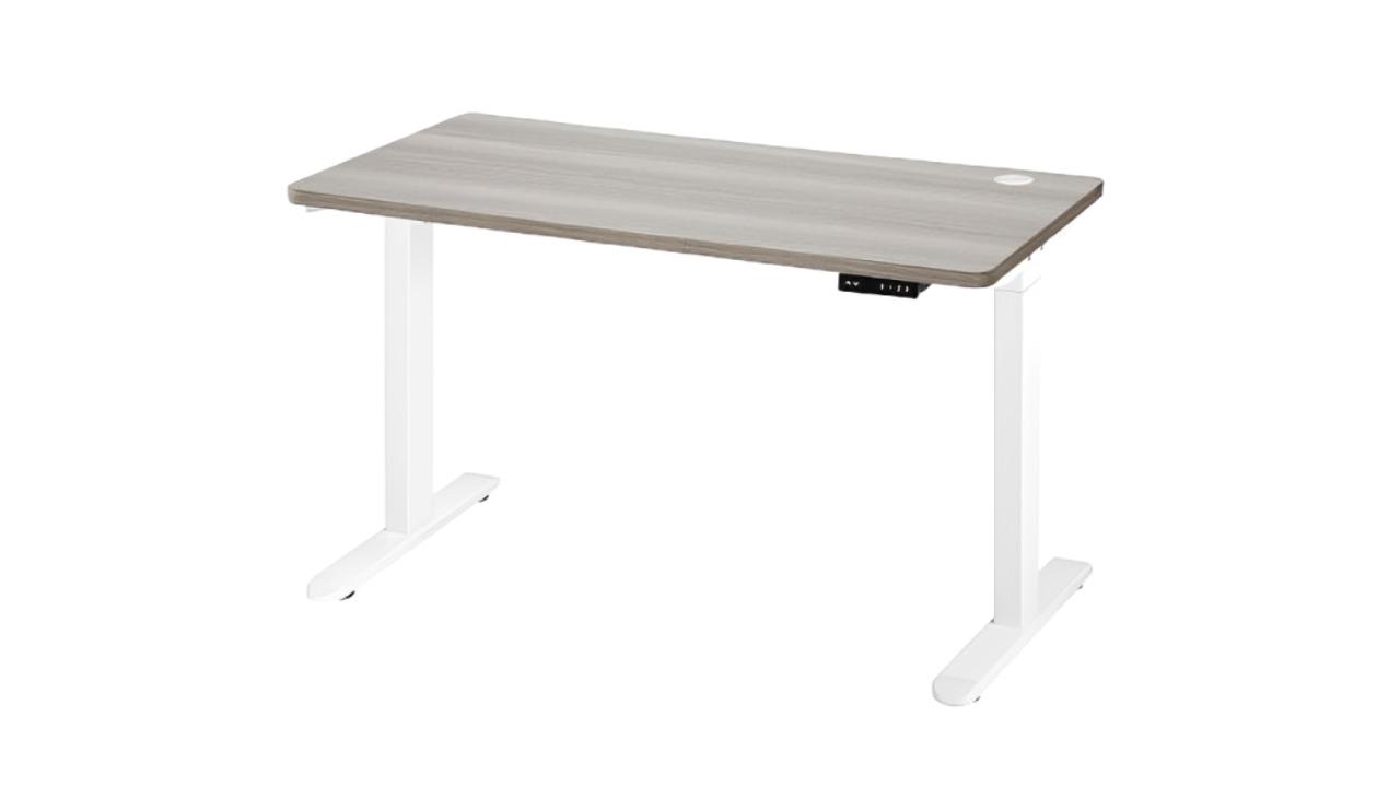 Oikiture 140cm Dual Motor Electric Standing Desk - White