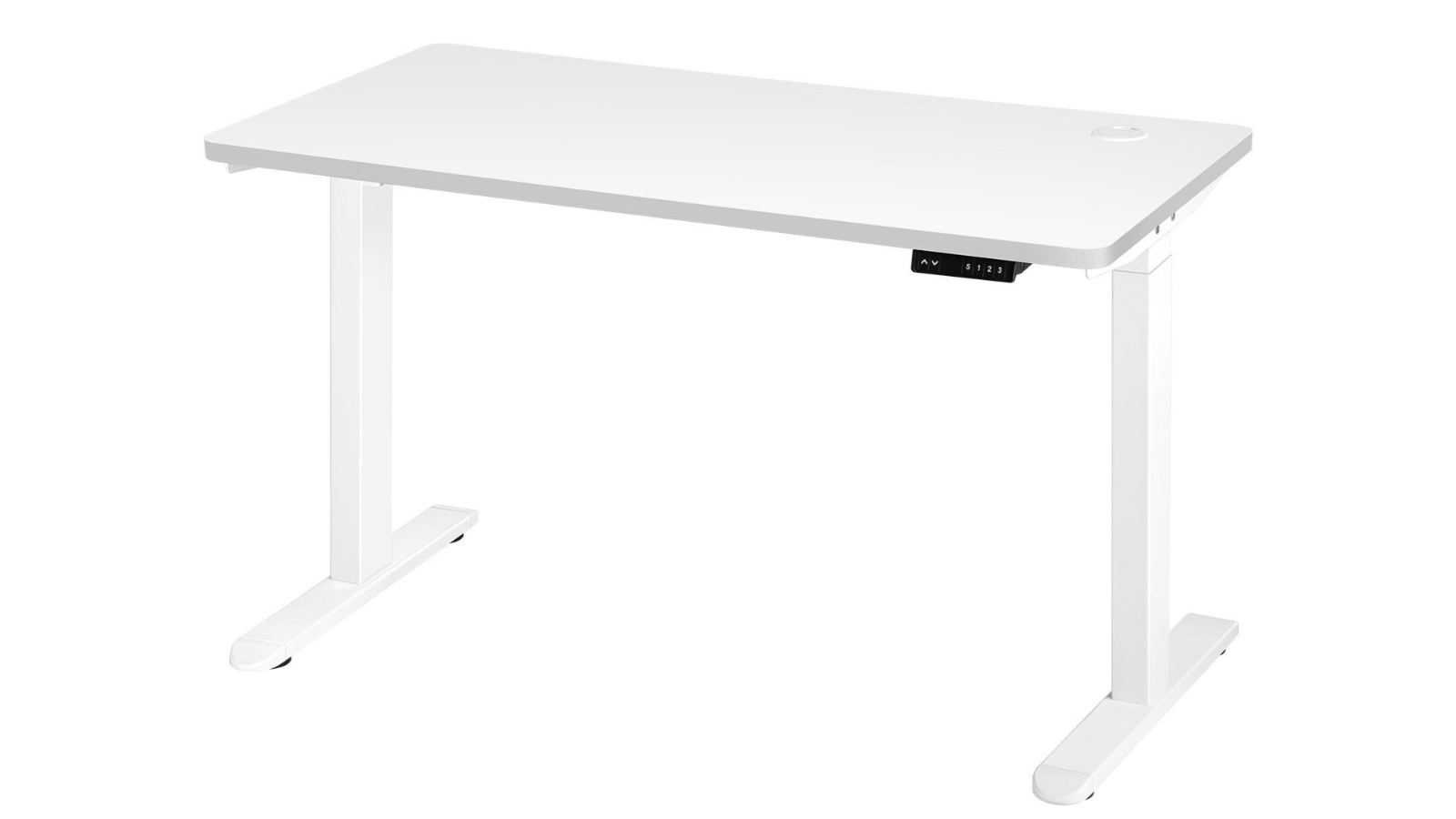 Oikiture Electric Dual Motor Height Adjustable 140cm Standing Desk - White