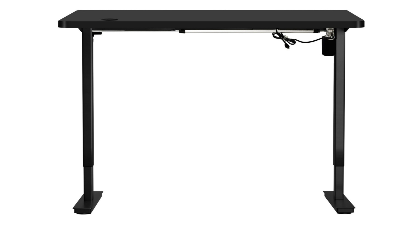 Oikiture Electric Single Motor Height Adjustable 140cm Standing Desk Top - Black