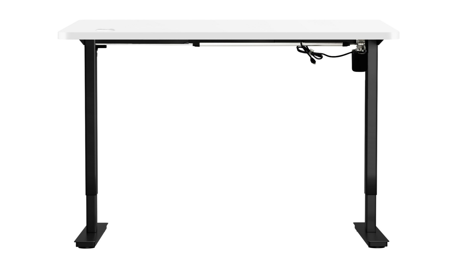 Oikiture Electric Single Motor Height Adjustable 140cm Standing Desk Top - White