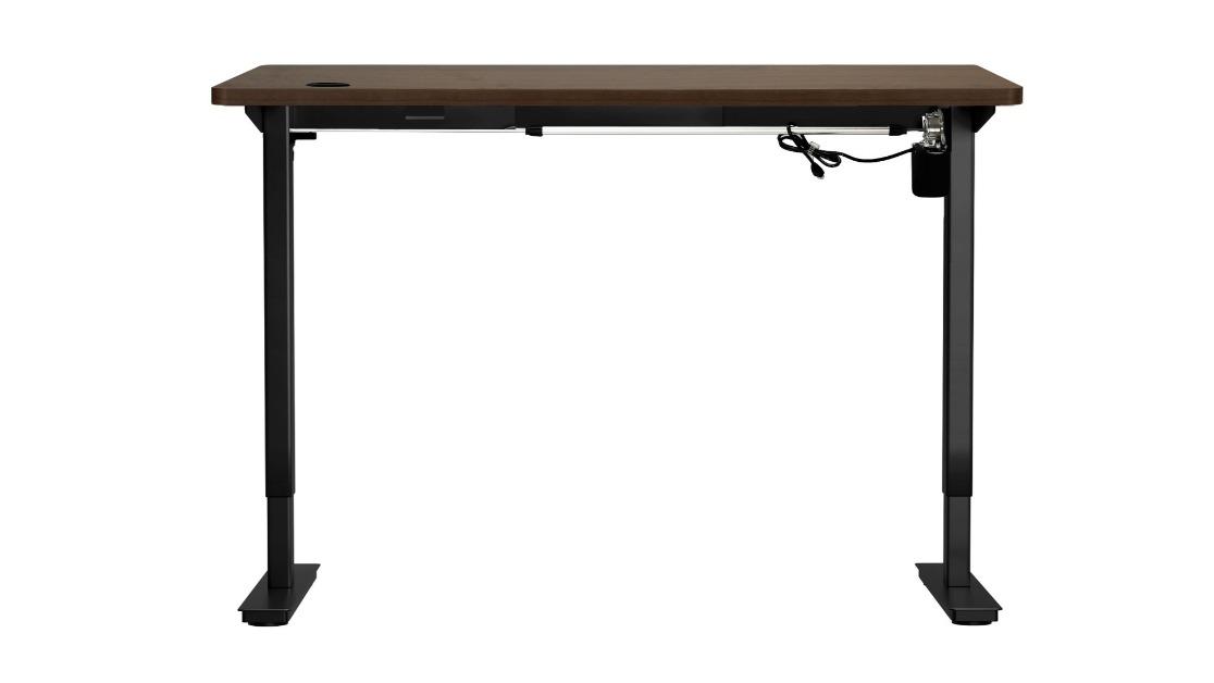 Oikiture Electric Single Motor Height Adjustable 140cm Standing Desk Top - Walnut