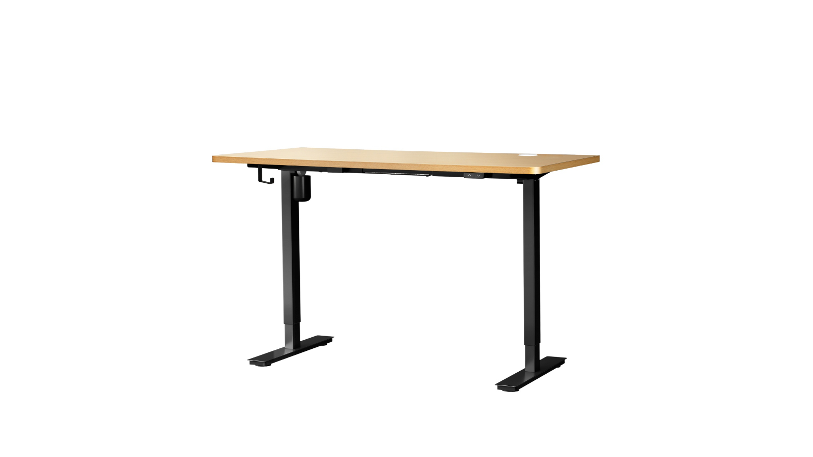 Oikiture Electric Single Motor Height Adjustable 150cm Standing Desk Top - Oak