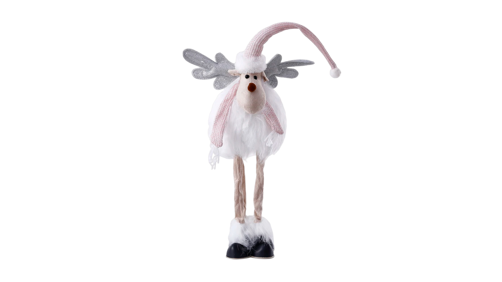 NNEOBA Radiant Reindeer Standing Elk Plush Doll with LED Light - Large
