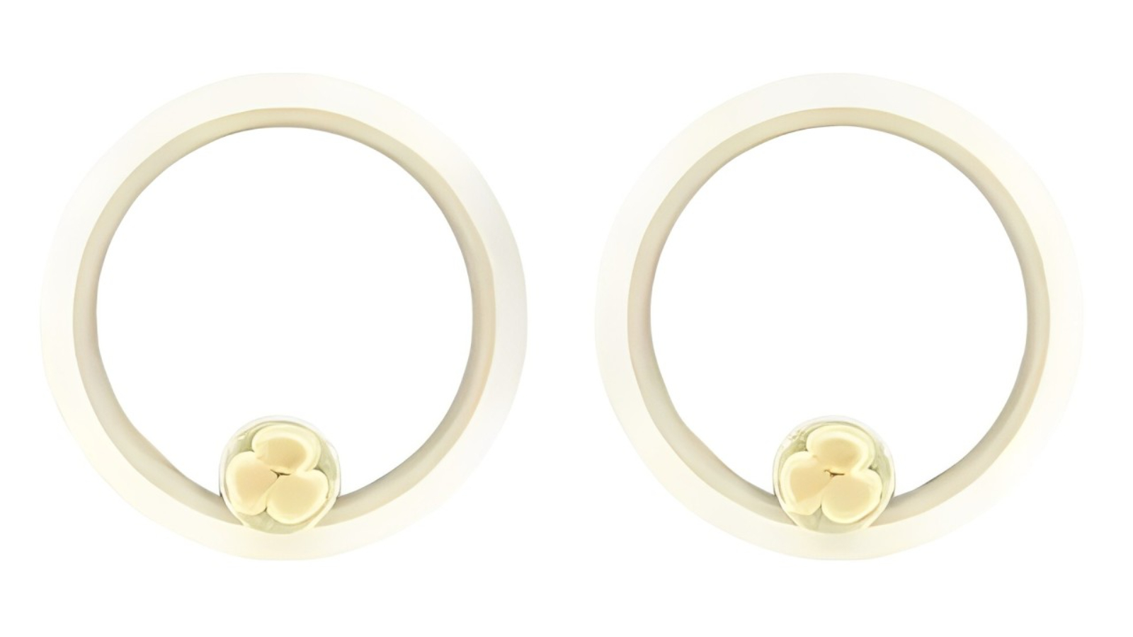 NNEOBA 2 Piece Gold Elegance Modern LED Wall Light