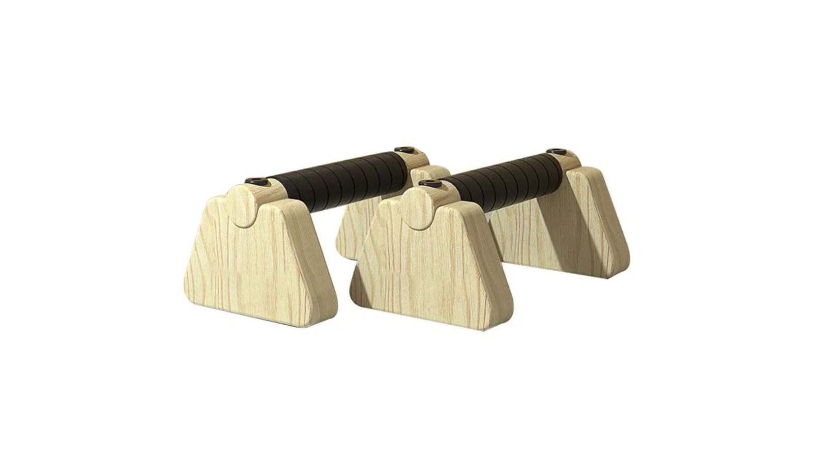 NNEOBA 50cm Wooden Push-up Bars Beech Wood - Brown