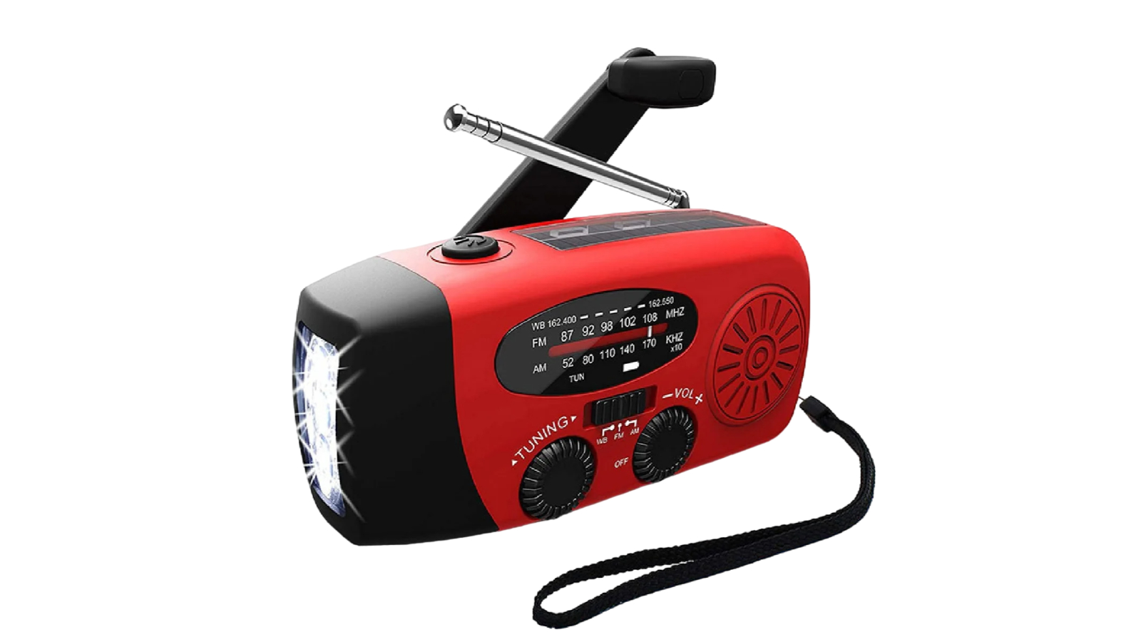 NNEOBA Solar Powered Camping Light with AM/FM Radio