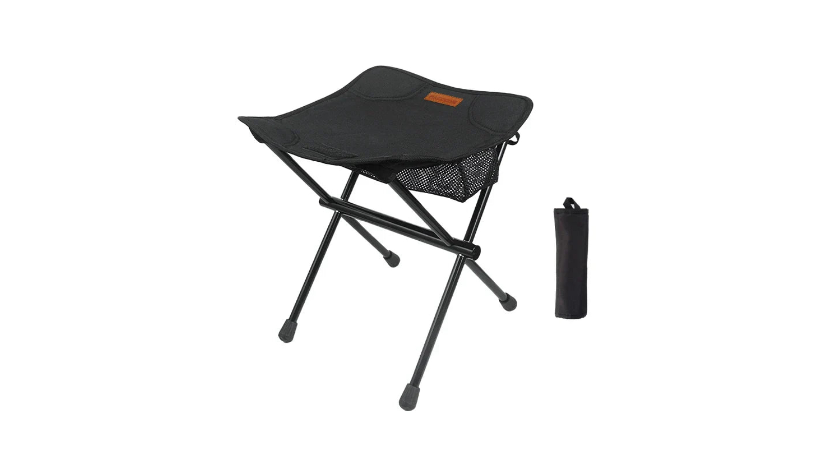 NNEOBA Portable Aluminum Folding Camping Stool with Storage