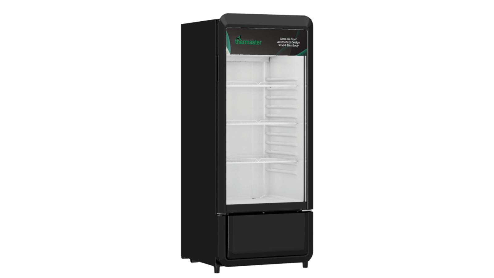 Thermaster Upright Glass Door Beverage Fridge - 178L