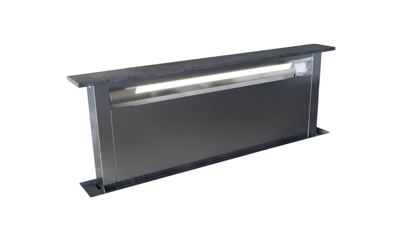 Sirius 88cm Integrated Downdraft Rangehood with Remote Control - Grey