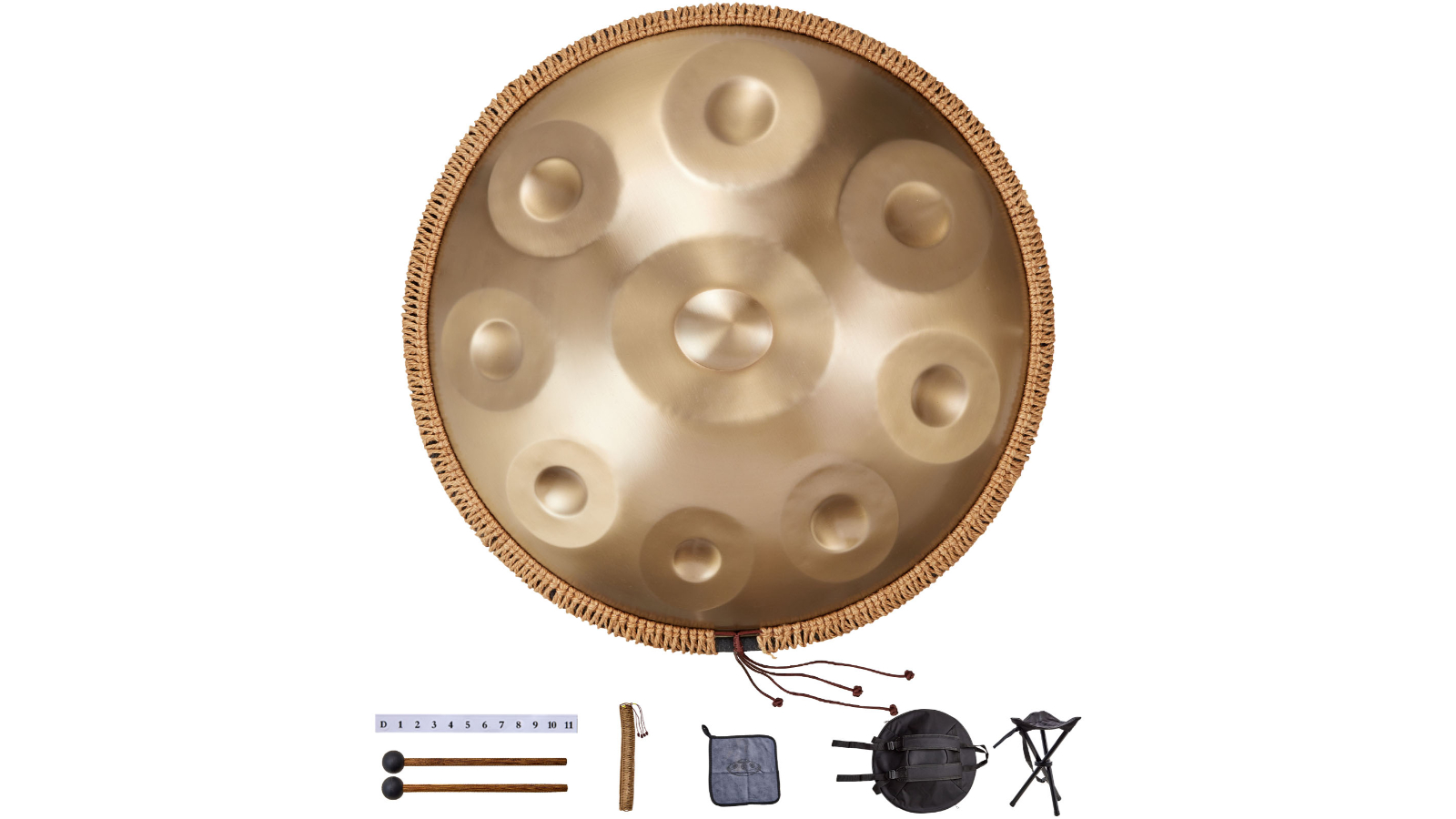 Vevor D-Minor Handpan Drum with Mallet - 56cm