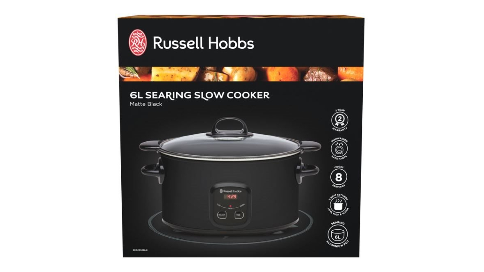 Slow cooker Black 6L