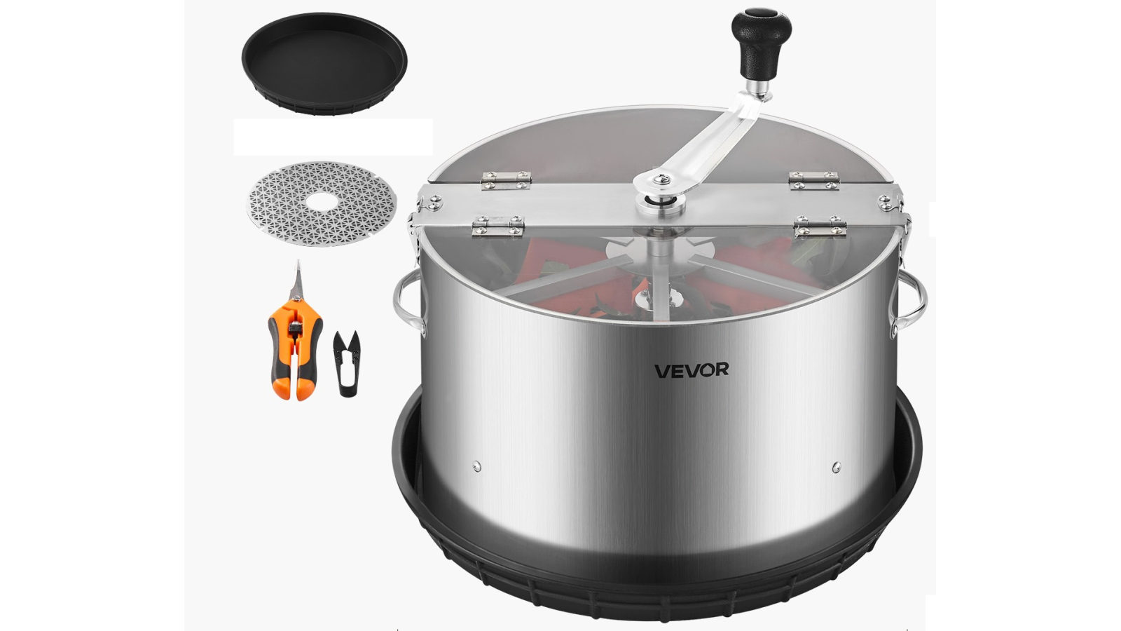 Vevor Manual Bud Leaf Trimmer 370mm Electric Reaper Bowl Hydroponic Trimming