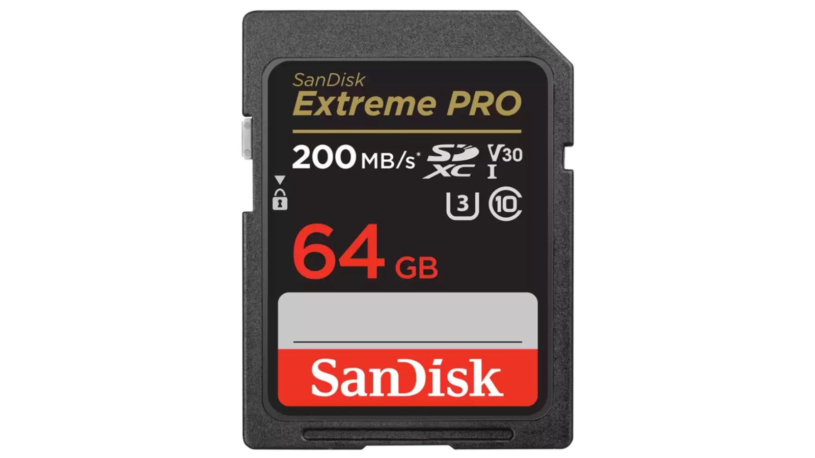 SanDisk Extreme PRO 64GB SDXC UHS-I C10 U3 V30 Memory Card