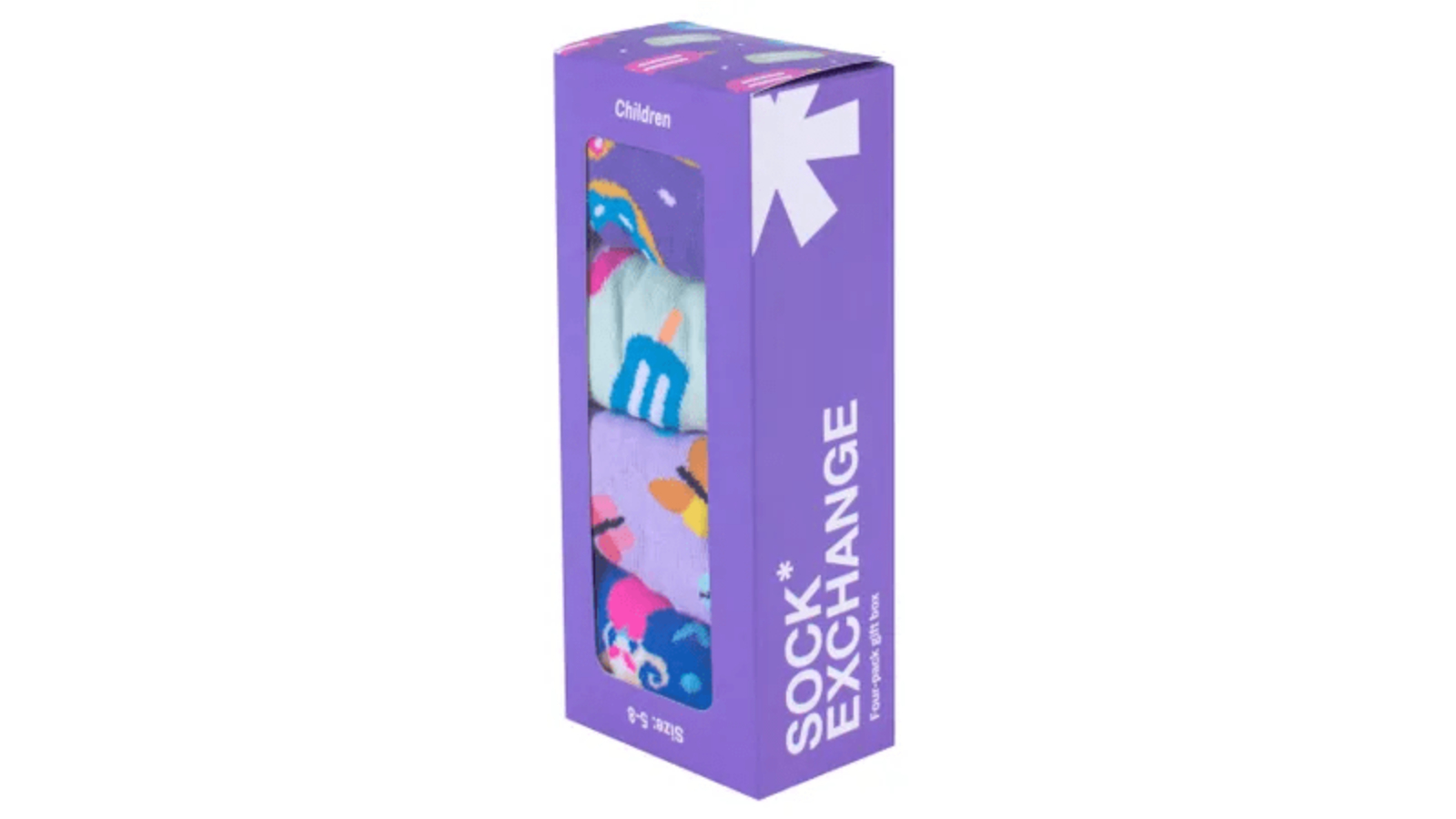 Sock Exchange 4 Pair Sock Box for Girls - Assorted