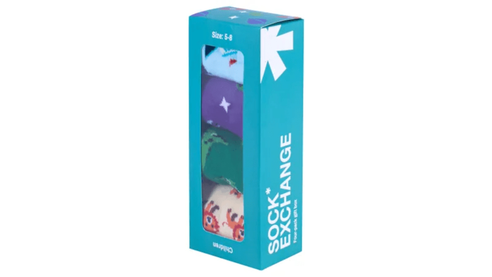Sock Exchange 4 Pair Sock Box for Boys - Assorted