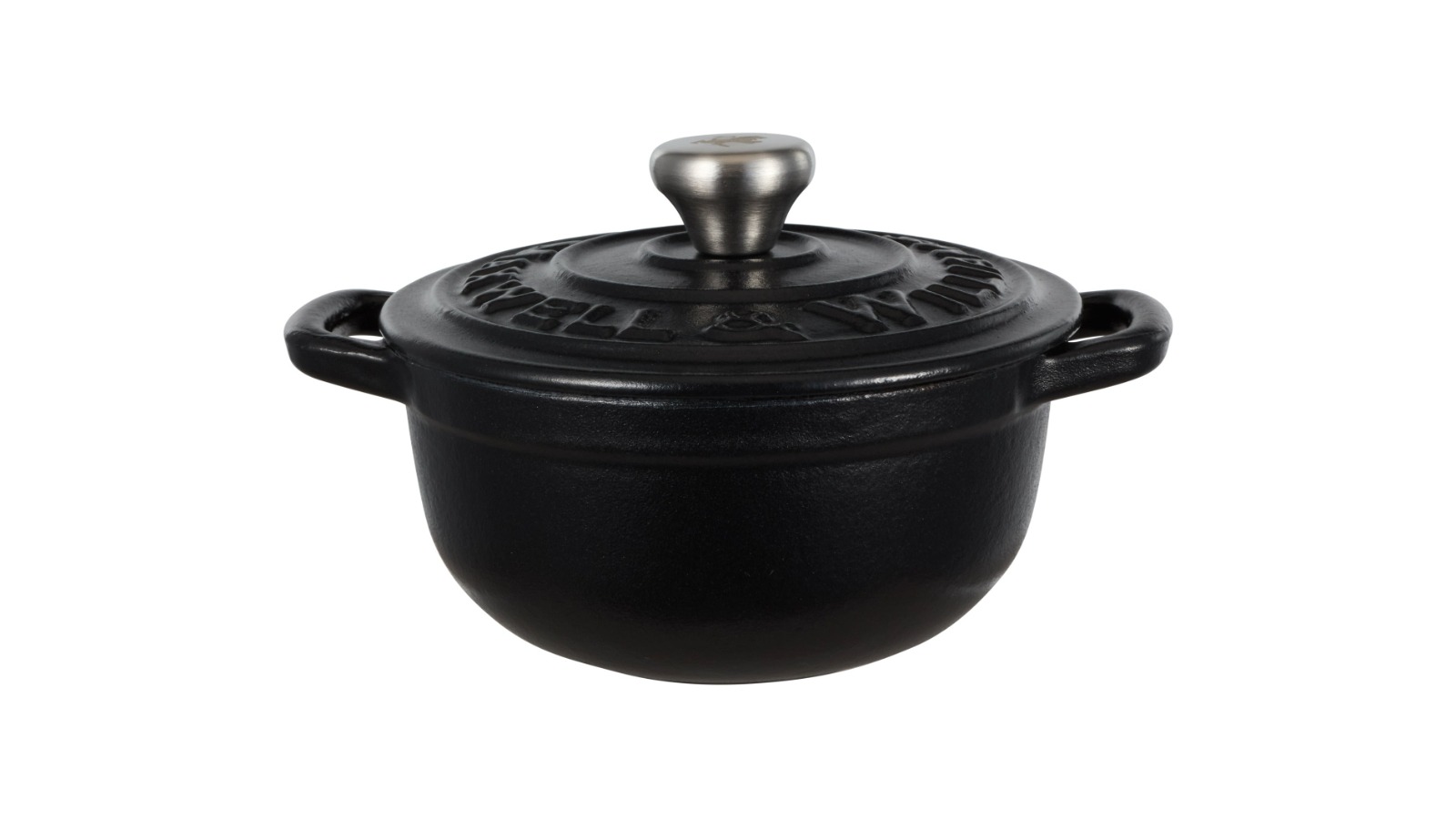 Maxwell & Williams Black 260ml Cast Iron Cocotte - 9.5cm