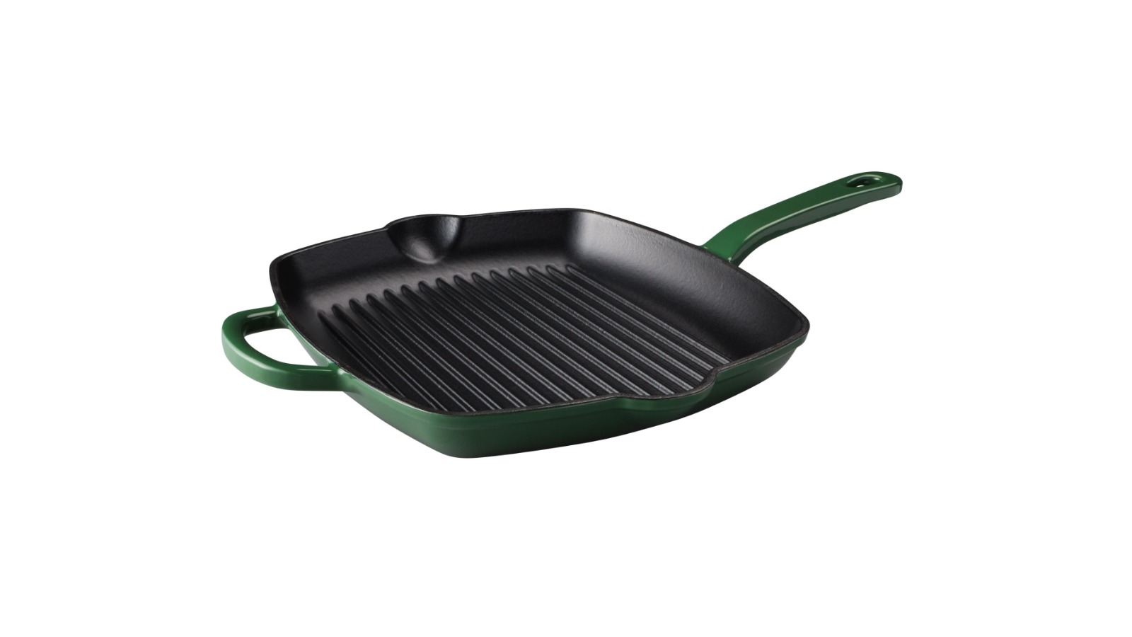 Maxwell & Williams 26cm Cast Iron Grill Pan - English Racing Green
