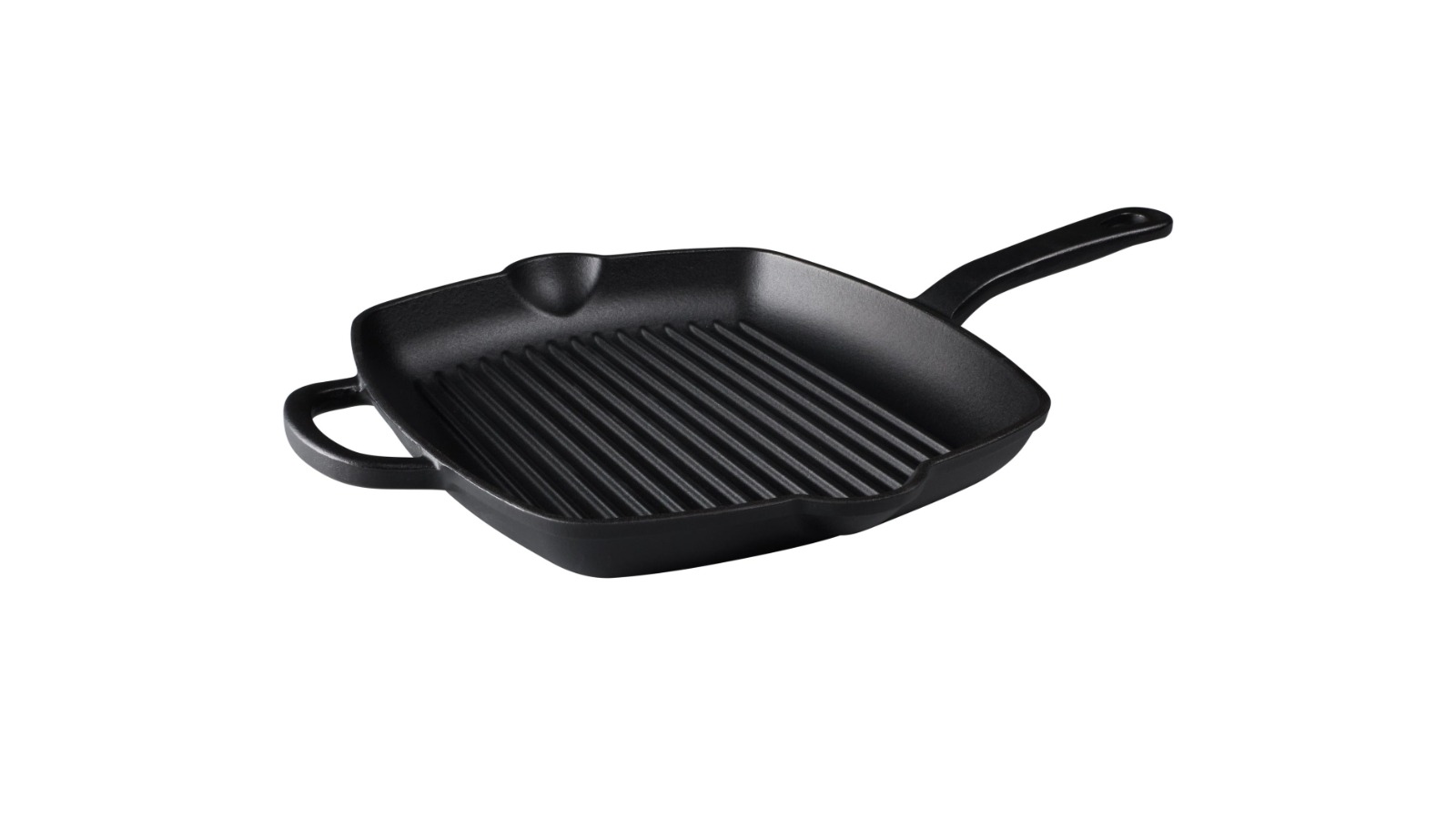 Maxwell & Williams 26cm Cast Iron Grill Pan with Ridges - Black