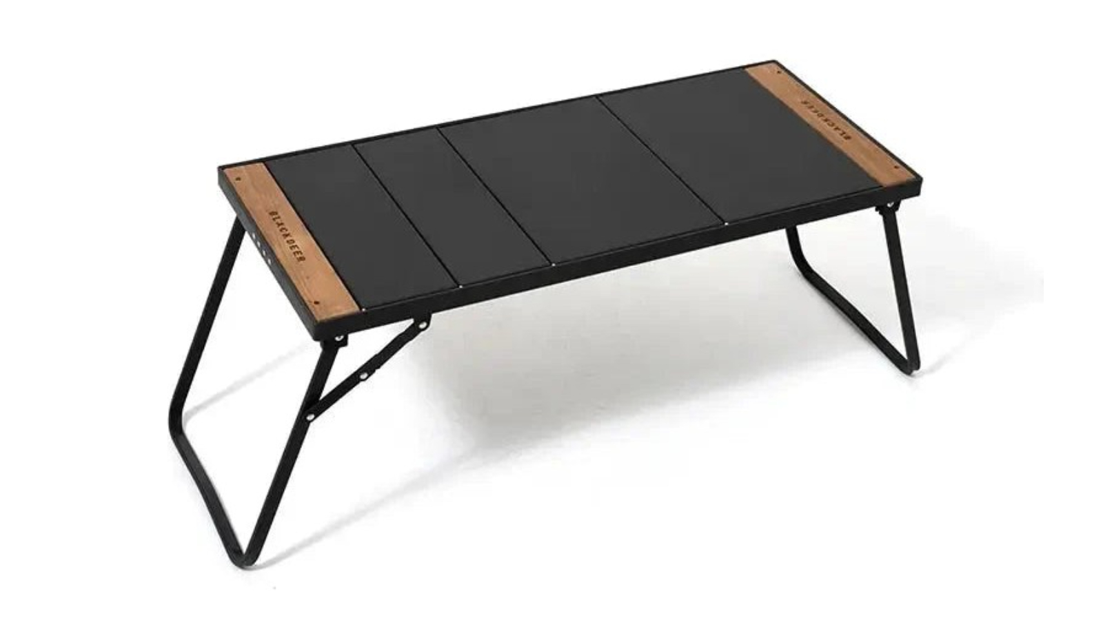 NNEOBA Black IGT Portable Camping Wood and Grill Table