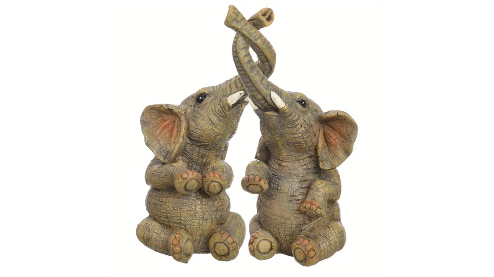 NNEOBA Adorable Elephant Couple Figurine