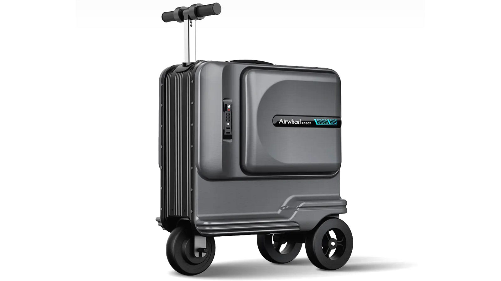 Airwheel 24-Inch with 48L Electric Rideable Smart Suitcase - Black
