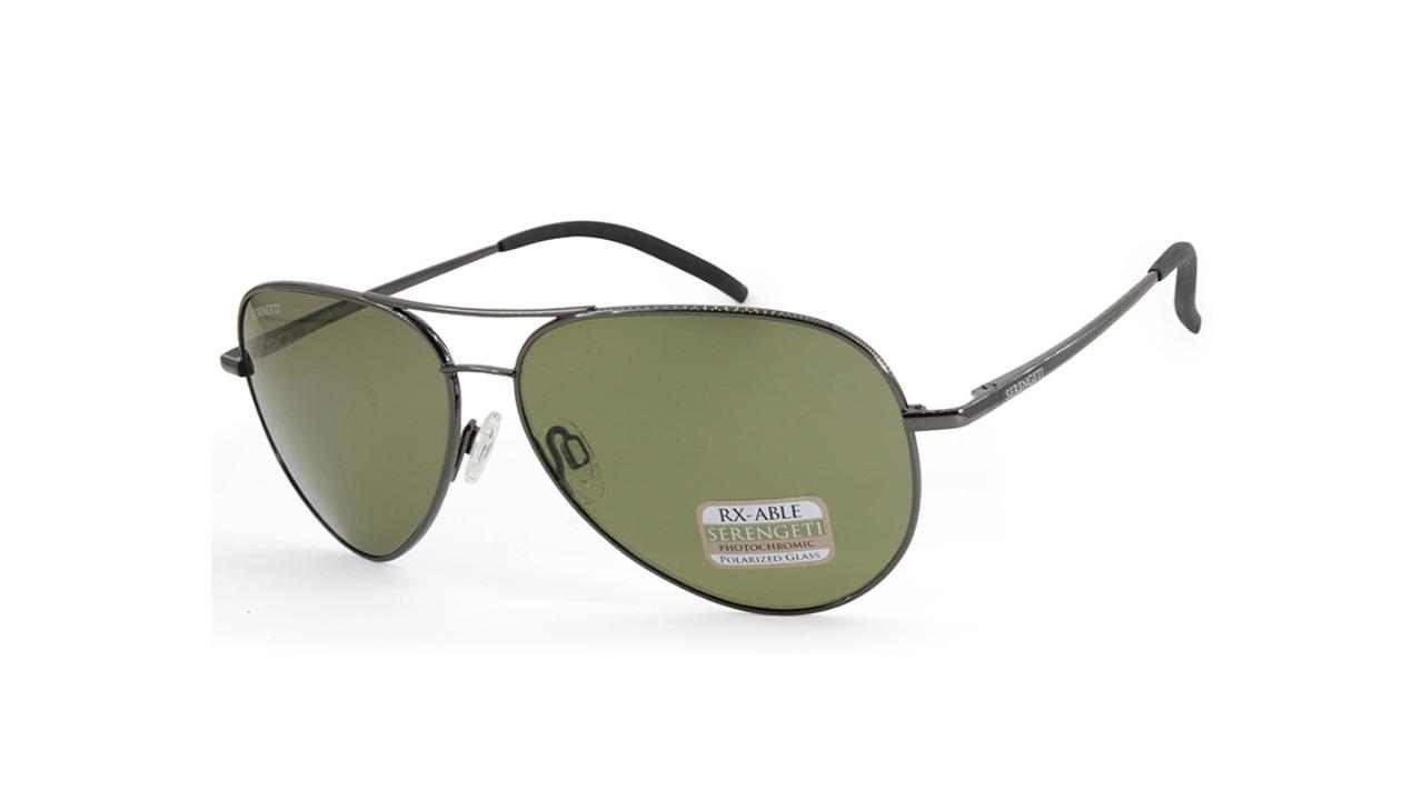 Serengeti 8987 Mara 555nm Polarised Women's Sunglasses - Shiny Black/Green