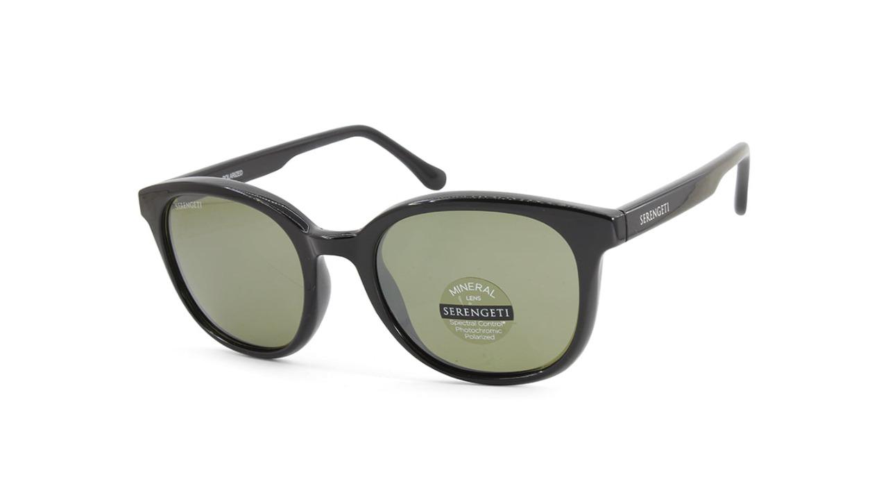 Serengeti 8294 Carrara 555nm Polarised Men's Sunglasses - Shiny Gunmetal/Green