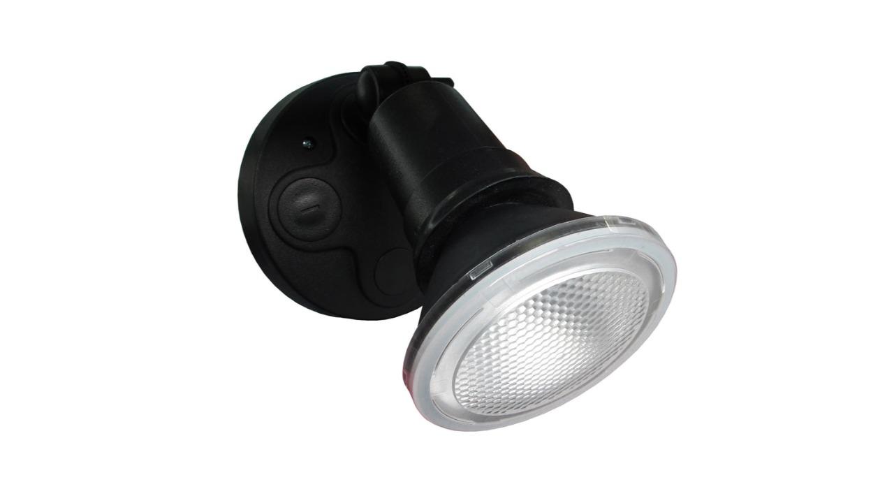 IP44 PAR30 Globe Included 5000K Single Adjustable ES Black without Sensor Security Light