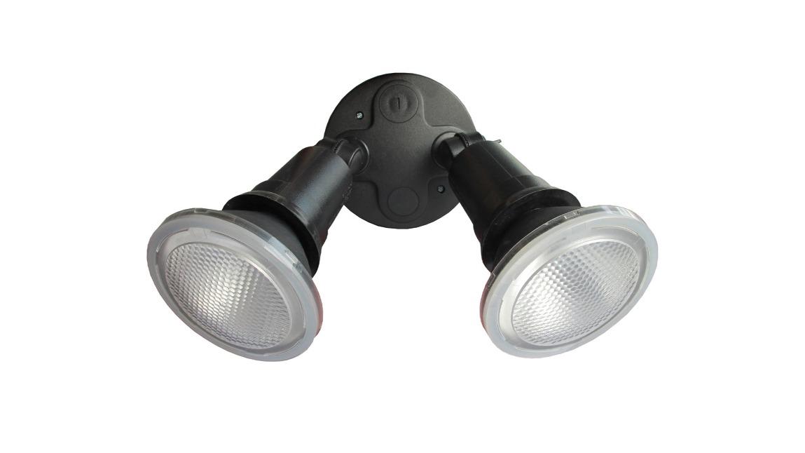 IP44 PAR30 Globe Included 5000K Double Adjustable ES Black without Sensor Security Light