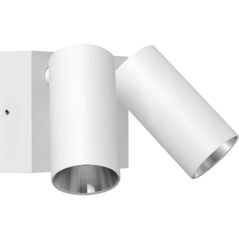 IP65 Double Adjustable Tri-CCT LED Pillar Security Light without Sensor - Matte White