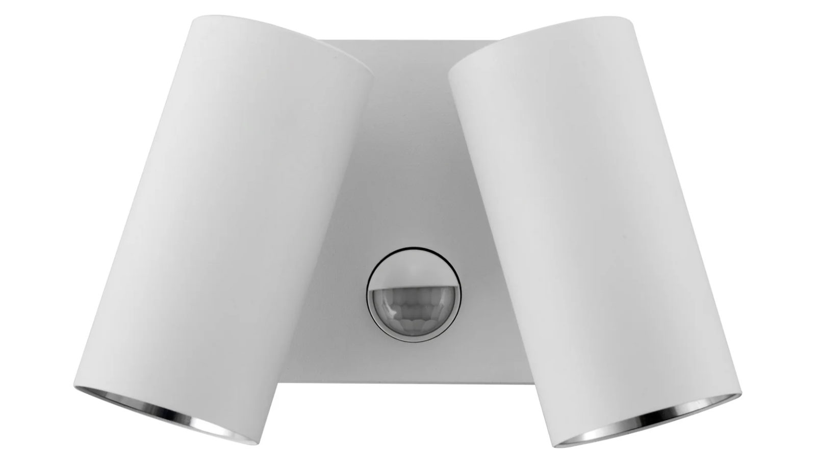 IP65 Double Adjustable Tri-CCT LED Pillar Security Light with Sensor - Matte White