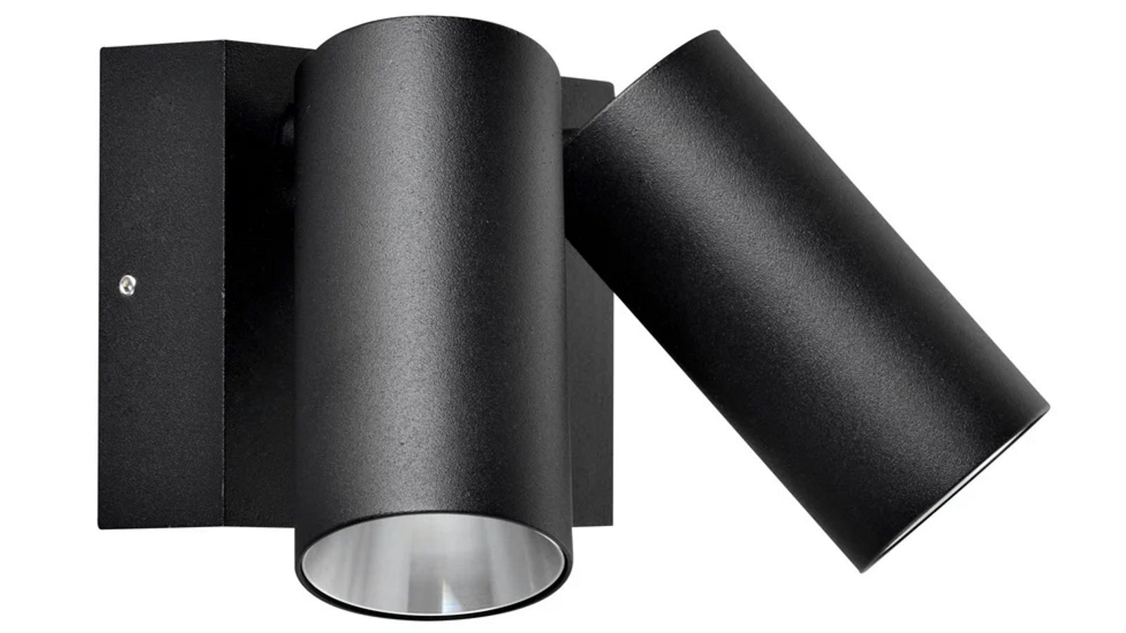 IP65 Double Adjustable Tri-CCT LED Pillar Security Light without Sensor - Matte Black