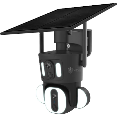 Vimel Outdoor Wireless Home Battery Remote 4G PTZ Solar CCTV