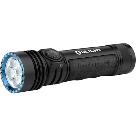 Olight Seeker 4 Pro Powerful Rechargeable LED Torch - Black