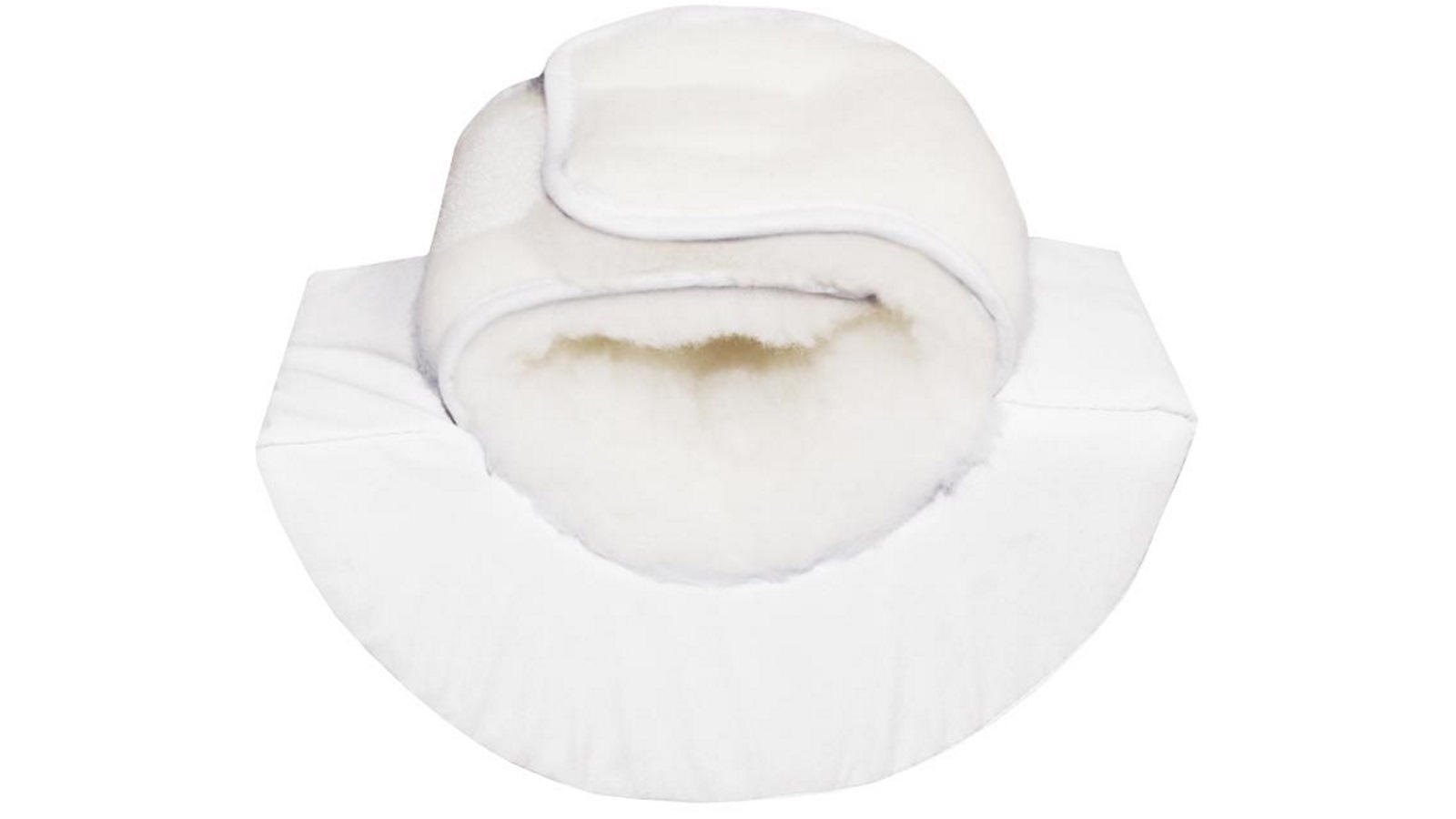 Ubio Wipeable Heel Elevation Cushion with Round Base - White