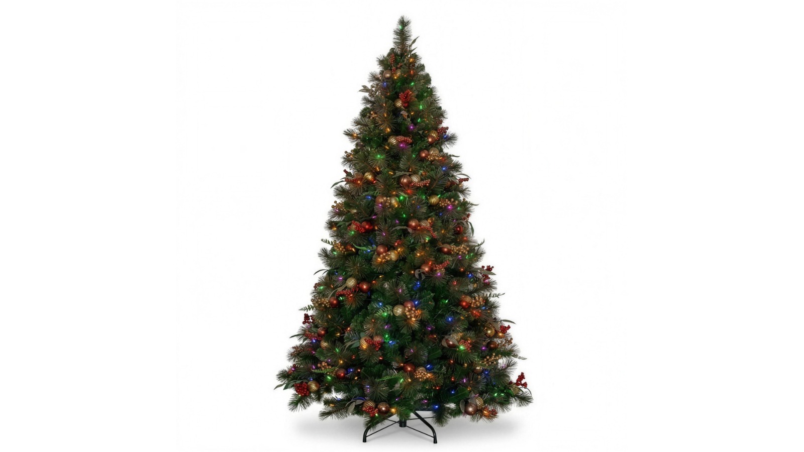Christabelle Pre-Lit LED Artificial Deluxe Mountain Pine Christmas Tree - 2.3m