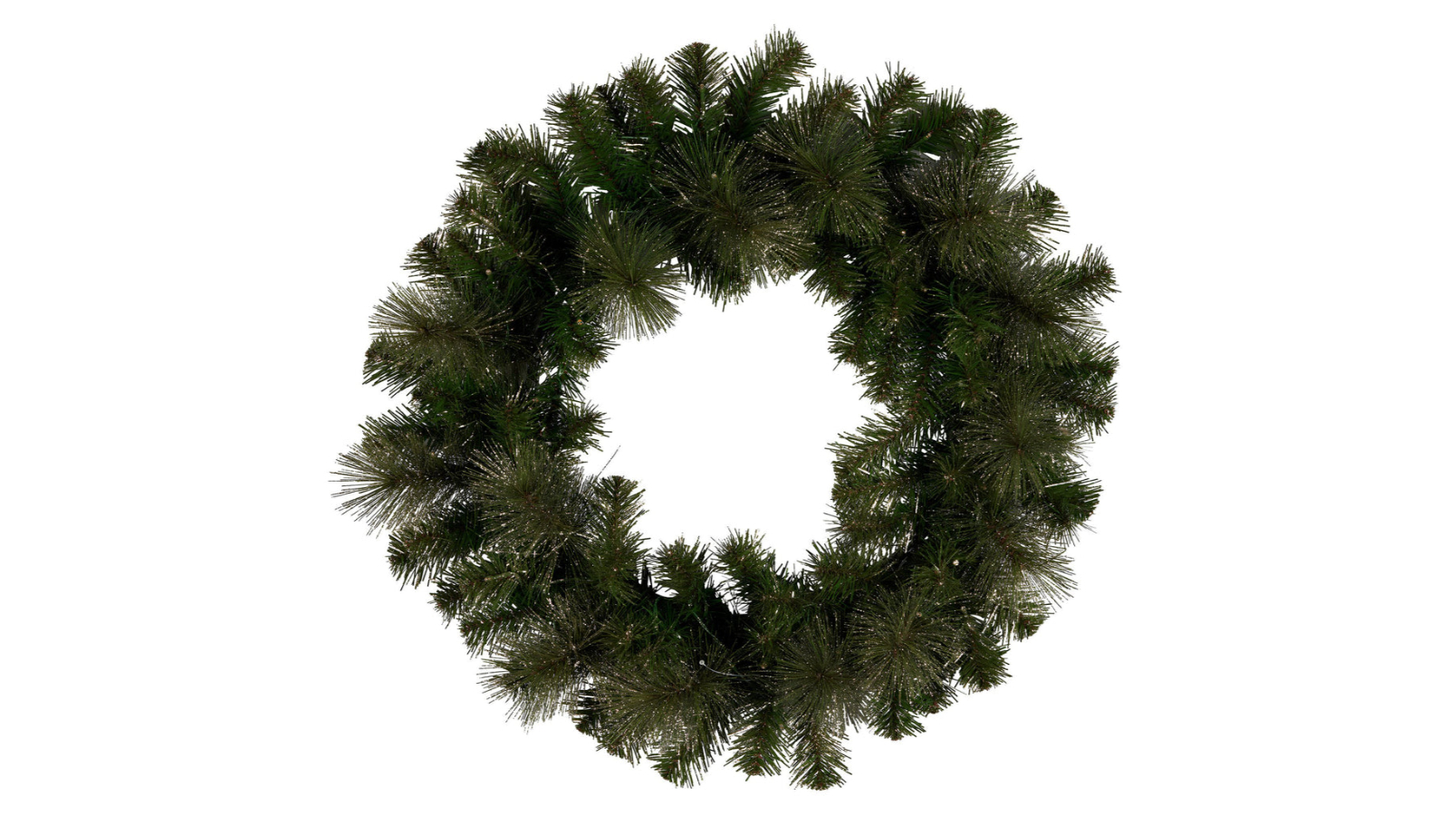 Christabelle 61cm Glittery Gold Pine re-Lit Christmas Wreath with LED Lights